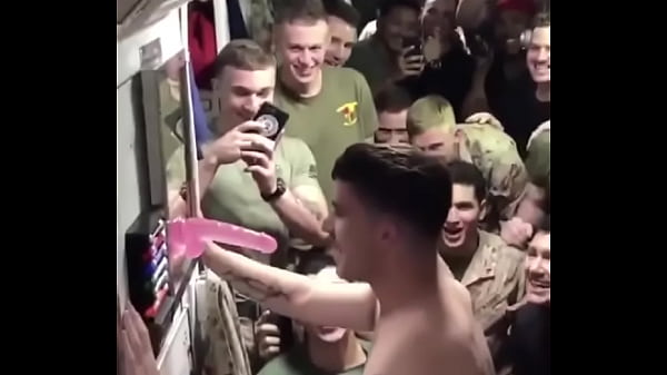 Straight Guy going down on a dildo