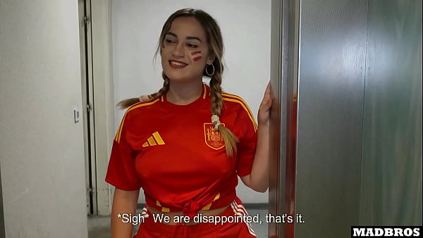 Big ass spanish supporter fucked anal and dp in parking lot after soccer match 