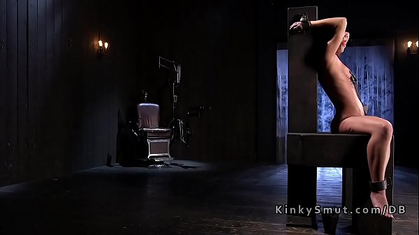 Petite slave in extremebondage toyed