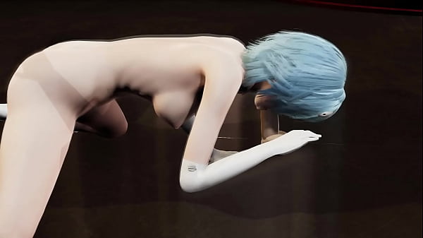 Rei Ayanami blowjob and facial 
