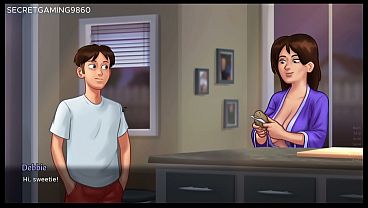 Best handjob from stepsis jenny makes him cum on her hand summertime saga developed by darkcookie 3d porn game 