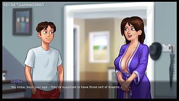 Best handjob from stepsis jenny makes him cum on her hand summertime saga developed by darkcookie 3d porn game 