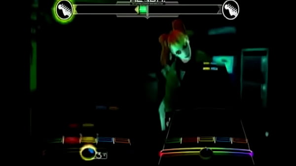 I insult a girland shegives me a RockBand 2_lesson with a guitar war