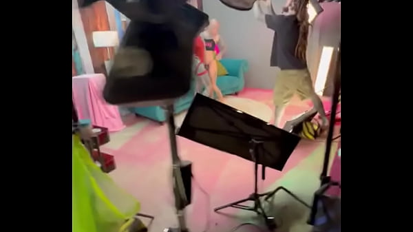 Posing in front of the camera with nahlu behind the hectop mundo you wanna know what we did next # 