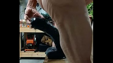 Danieladeep - 20 Inch Black Dildo 01 