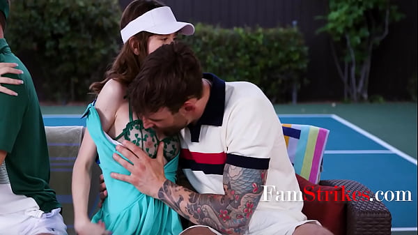 Family group sex after a legendary pickleball match 