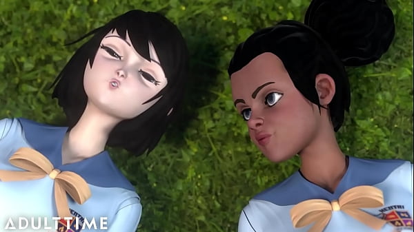 Play MP4 - ADULT TIME - Big Titty BFFs Practice Scissoring Together At Hentai Sex University