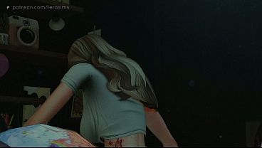 Rough Sex With My Step-daughter's Naughty Friend In My Office - Sims 4, 3d Porn thumbnail
