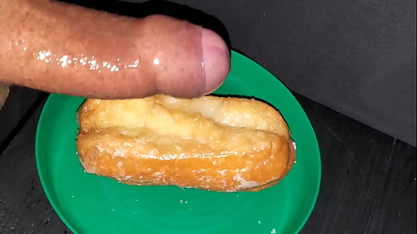 Sperm loaded maple bar donut. 