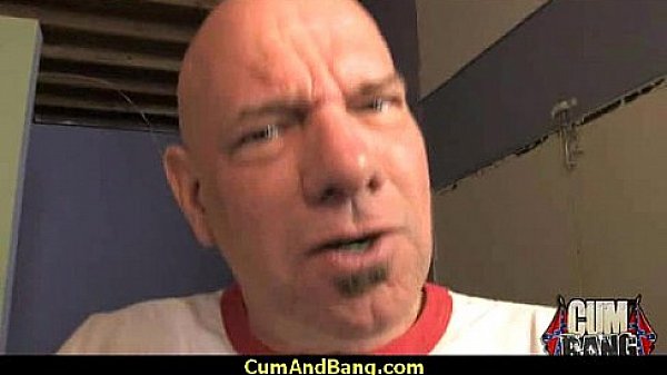 Super hot ebony chick blows a group of white dicks 5 