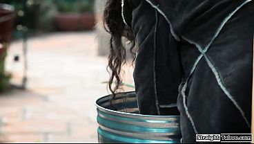 Female latina hobo victoria voxxx impregnated herself from a used condom and confronts the he fucks her he will never hear from her again 