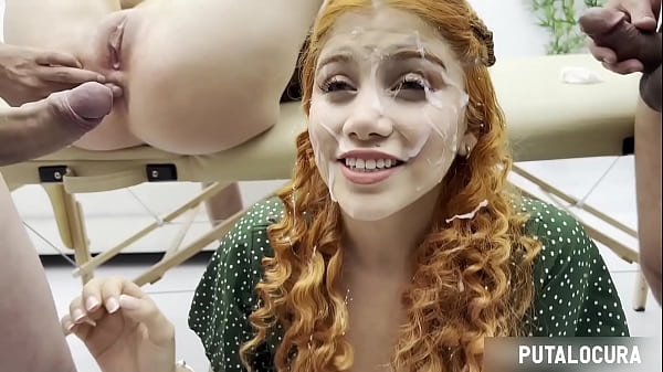 Play MP4 - PutaLocura - Tres chicas follan y se tragan todo en un Creampie GangBang