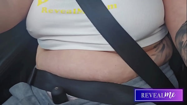 RevealMe || CURVY GODDESS TIT PLAY & MASTURBATION IN CAR: BUSTY SOLO FANTASY 