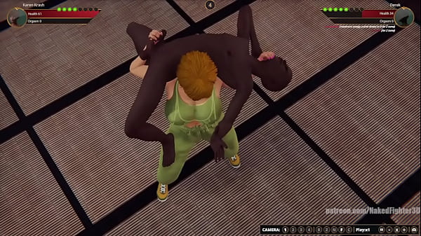 Karen vs derek nf3d mixed kinky combat femdom