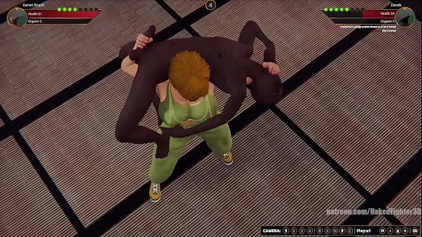 Karen Krash VS_Derek Naked Fighter 3D