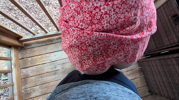 Grinding And Rubbing Ass In Summer Dress On His Hard Cock thumbnail