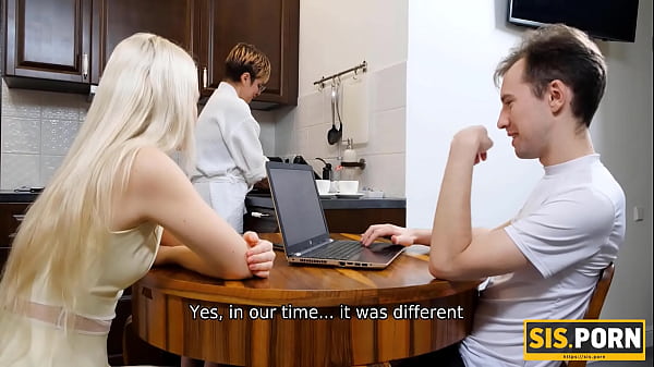 Sisporn dinner with mom makes stepsiblings in the mood for quick sex