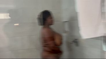 Behind The Scenes With Natural Big Boobs Black Milf, Alicia Milf thumbnail