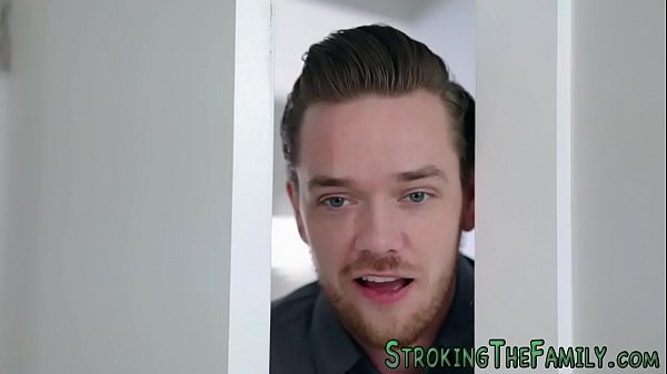 Naughty_teen throating stepdad