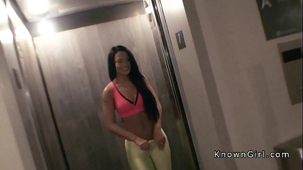 Slimbrunette teen banged pov in hotel room