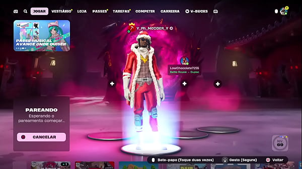 Jogando fortnite no ps4 e ps5 