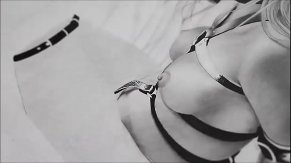 Dibujo chica bdsm desnuda