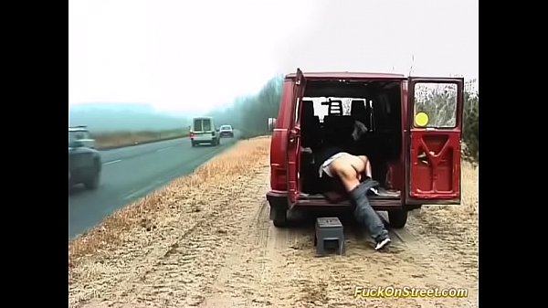 public sex in front of massive traffic