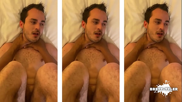 Play MP4 - Brett Tyler gets fucked by a massive XXL black cock bareback in hotel creampie