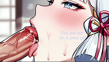 Genshin Impact Ayaka Devours Your Cock thumbnail