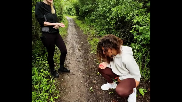 Play MP4 - lady ana pisses in front of rebel rhyder in the woodspeeing