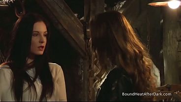 Busty Lesbian Slave Moans From Fingering And Pussy Licking With Mistress thumbnail