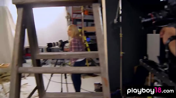 Horny painter licking and fucking his_sexy amateurmuse