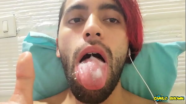 Big Cock Jerking Off In My Sport Pants And Eating My Cum - Camilo Brown thumbnail