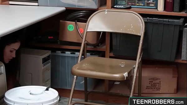 Play MP4 - Hot Girl Shoplifter in Lingerie Fucked by Guard at Office - Eden Sin