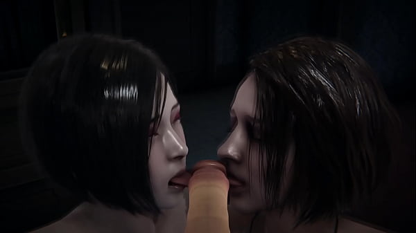 Ada wong_Jill Valentine eats a good cock_Full Video 4m