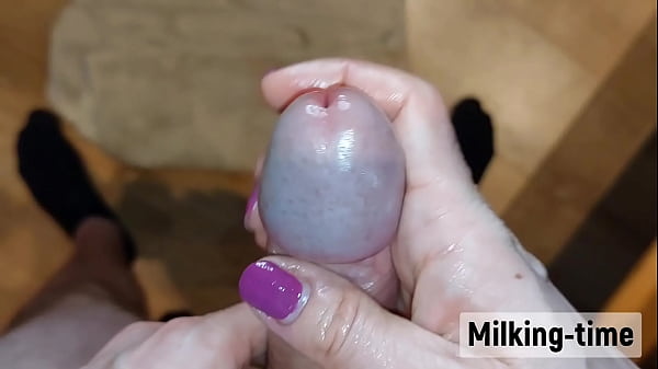 He's So Sensitive I Can Barely Touch His Big Swollen Dick! (milking-time) thumbnail