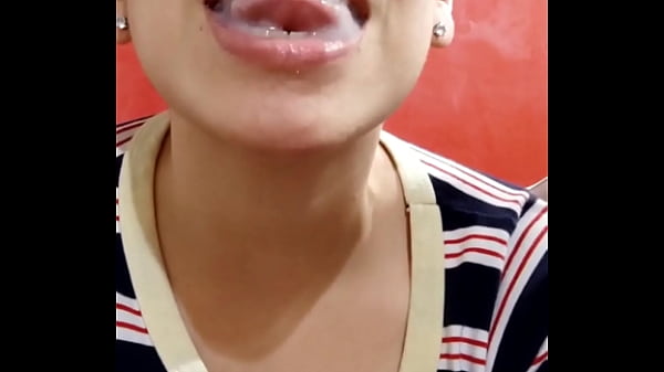 She Enjoys A Mouth Of Cum Before Gulping It Down With A Smile! thumbnail