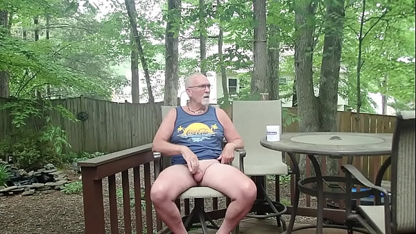 PoundinMyCock4UStrips_Masturbates and_Shoots His Load_Fully Exposed Outdoors