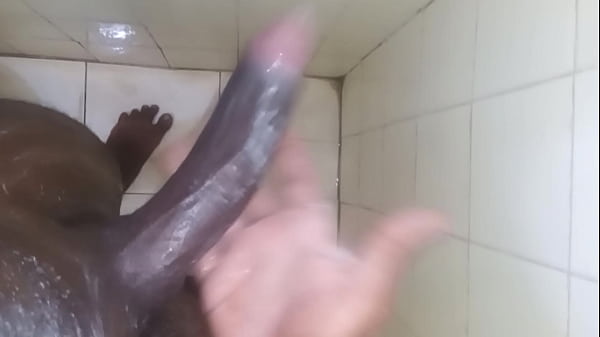 slapping my bbc in the shower