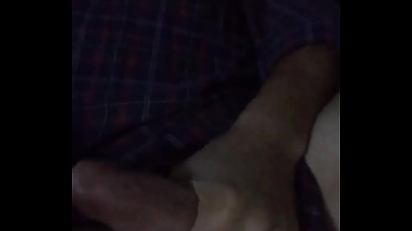 Guy playing with his nice stiff cock