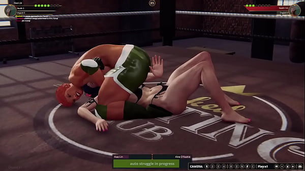 Xiao vs aine nf3d female mma combat ring