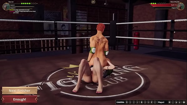 Xiao vs aine nf3d female mma combat ring 