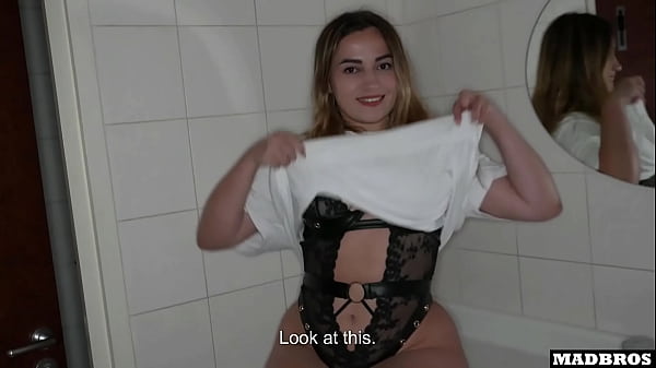A spanish girl invites us again into the toilets to pound her big ass and cum in the dark 