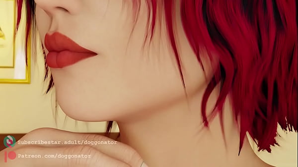 Redhead swallows tiny woman