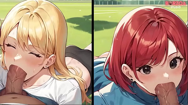 Facial cumshot in public park 