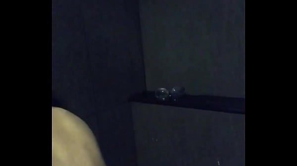 Asian slut wife masturbation with dildo and vibrator in gym's shower