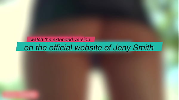 Summer Walk. Jeny Smith walking_in public with the transparent dress and_no panties