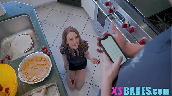 Cake Stealing Tiny Teen Threatened And Fucked | XSBabes