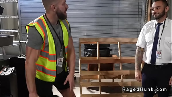 Play MP4 - Gay flight attendant suck and anal fuck in baggage room