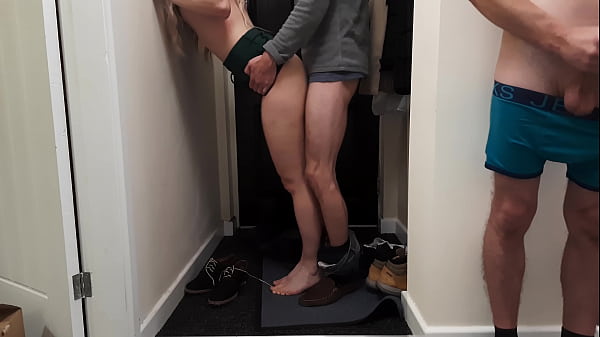 Delivery Guy_Knocked on the Door as I Fucked my Wife and I_let him Fuck her while I Watch.